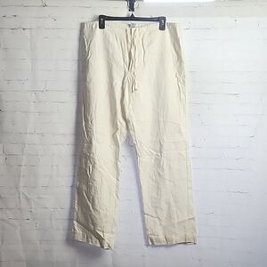 Gap White Size 12 Linen Pants